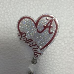 *Set* Badge Reel Roll Tide Alabama